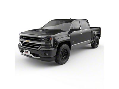 EGR Traditional Bolt-On Look Fender Flares; Black (14-18 Silverado 1500 w/ 5.80-Foot Short Box)