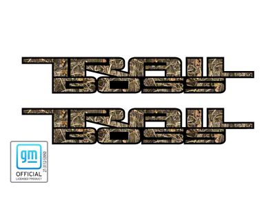 Trail Boss Decal; Camo Realtree Max4 (19-25 Silverado 1500)
