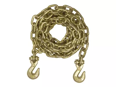 Transport Binder Safety Chain with Two Clevis Hooks; 14-Foot; 18,800 lb.
