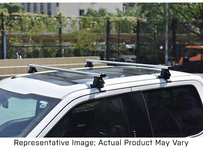 Traveler Cross Bar Roof Rack; Black; 60-Inch (14-24 Silverado 1500)