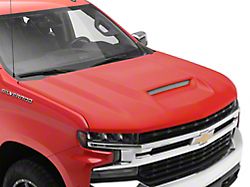 TYPE-RS Style Ram Air Hood; Unpainted (19-25 Silverado 1500)