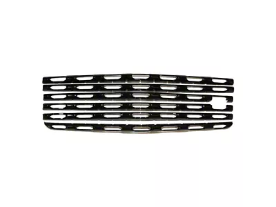 Upper Grille Overlay; Gloss Black (19-21 Silverado 1500 Custom, LT, WT)