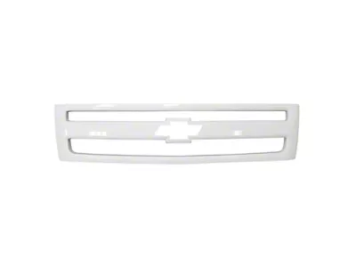 Upper Grille Overlay; Summit White (07-13 Silverado 1500)