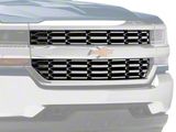 Upper Overlay Grille; Chrome (16-18 Silverado 1500)