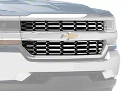Upper Overlay Grille; Chrome (16-18 Silverado 1500)