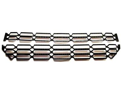 Upper Overlay Grille; Gloss Black (16-18 Silverado 1500)