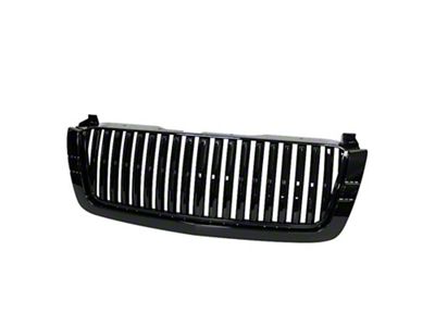 Upper Replacement Grille; Black (03-06 Silverado 1500)