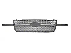 Upper Replacement Grille; Black (03-06 Silverado 1500 SS)