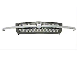 Upper Replacement Grille; Black (03-06 Silverado 1500, Excluding SS)