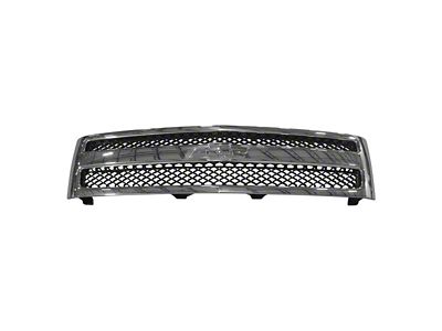 Upper Replacement Grille; Black and Chrome (07-13 Silverado 1500)