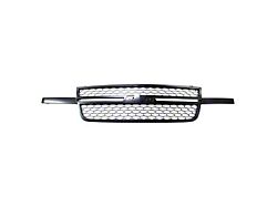 Upper Replacement Grille; Black and Dark Gray (03-06 Silverado 1500)