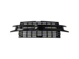 Upper Replacement Grille; Textured Black (19-21 Silverado 1500; 2022 Silverado 1500 LTD)