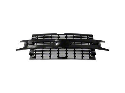 Upper Replacement Grille; Black (19-21 Silverado 1500; 2022 Silverado 1500 LTD)