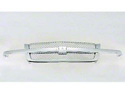 Upper Replacement Grille; Chrome (03-06 Silverado 1500)