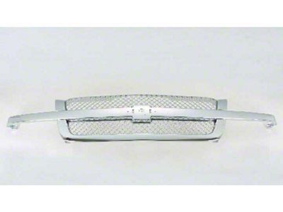 Upper Replacement Grille; Chrome (03-06 Silverado 1500)