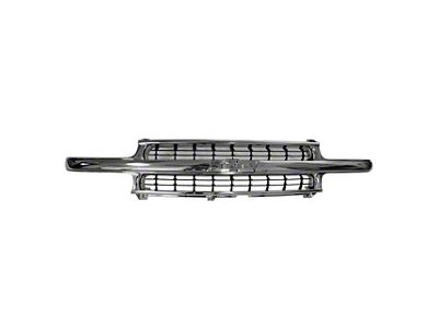 Upper Replacement Grille; Chrome (99-02 Silverado 1500)