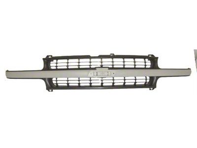 Upper Replacement Grille; Gray (99-02 Silverado 1500)