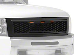 Upper Replacement Grille; Matte Black (07-13 Silverado 1500)