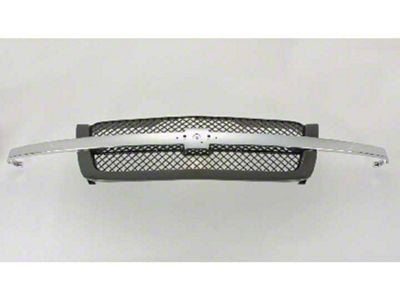 Upper Replacement Grille; Unpainted (03-06 Silverado 1500, Excluding SS)