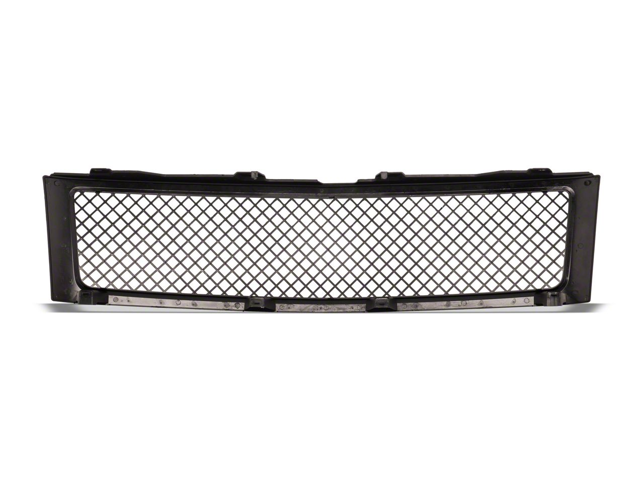 Silverado 1500 Upper Squared Mesh Grille; Black (07-13