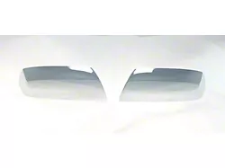 Upper Standard Mirror Covers; Chrome (14-18 Silverado 1500)