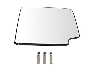 Upper Towing Mirror Glass; Passenger Side (14-17 Silverado 1500)