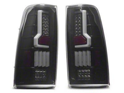 V2 LED Tail Lights; Black Housing; Smoked Lens (99-06 Silverado 1500 Fleetside)