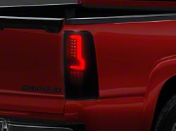 V2 LED Tail Lights; Black Housing; Smoked Lens (99-06 Silverado 1500 Fleetside)