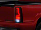 Renegade Series V2 LED Tail Lights; Black Housing; Smoked Lens (99-06 Silverado 1500 Fleetside)