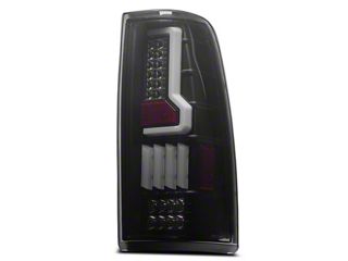 Automotive Tail Light Assemblies Black LED Tube Tail Lights For 1999-2002 Chevy Silverado 1500 / GMC Sierra - Clear Lens, Smoked Look 2006 Silverado Clear Tail Lights - Foto 10