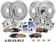 Vented 6-Lug Brake Rotor, Pad, Caliper, Brake Fluid and Cleaner Kit; Front and Rear (07-13 Silverado 1500 w/ Rear Disc Brakes)