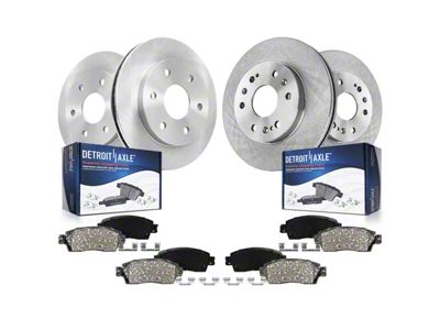 Vented 6-Lug Brake Rotor and Pad Kit; Front and Rear (07-13 Silverado 1500 w/ Rear Disc Brakes)