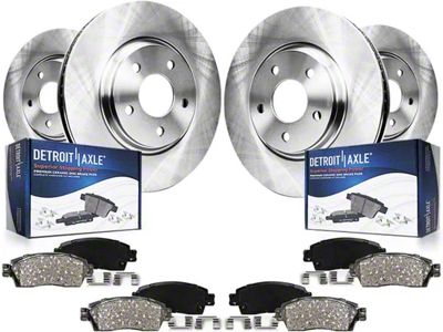 Vented 6-Lug Brake Rotor, Pad, Lower Ball Joints, Brake Fluid and Cleaner Kit; Front (07-13 Silverado 1500)