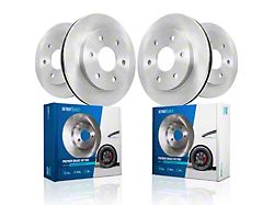 Vented 6-Lug Rotors; Front and Rear (99-06 Silverado 1500 w/ Single Piston Rear Calipers)