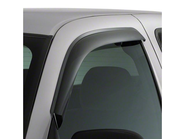 Ventvisor Window Deflectors; Front; Dark Smoke (19-24 Silverado 1500 Regular Cab)