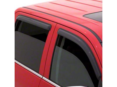 Ventvisor Window Deflectors; Front and Rear; Dark Smoke (19-24 Silverado 1500 Double Cab)
