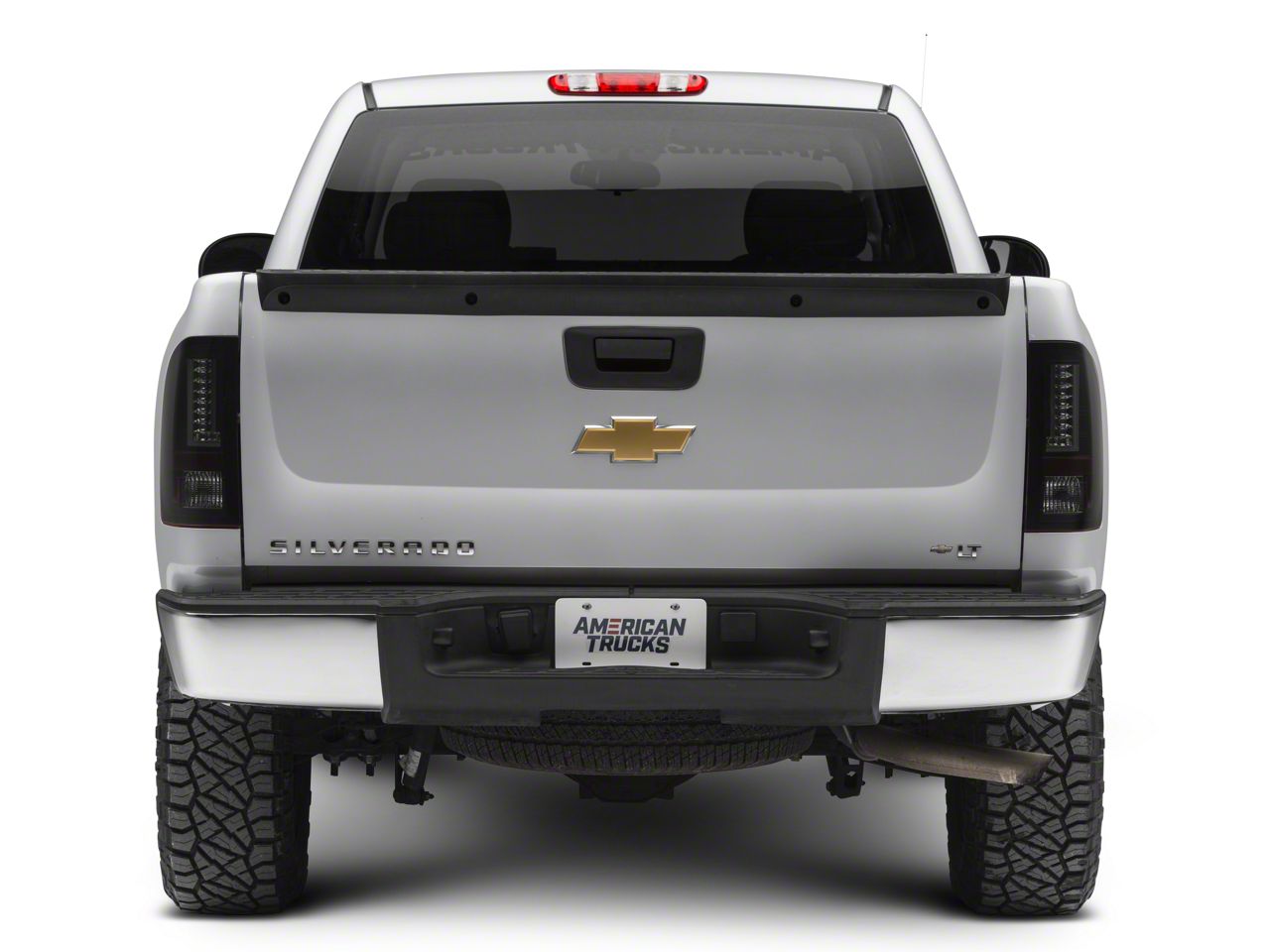 Silverado 1500 Version 2 LED Tail Lights; Black Housing