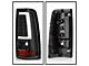 Version 3 Light Bar LED Tail Lights; Black Housing; Clear Lens (03-06 Silverado 1500 Fleetside)