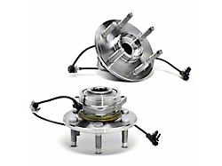Wheel Bearing and Hub Assemblies with ABS Sensor; Front (07-13 4WD Silverado 1500)