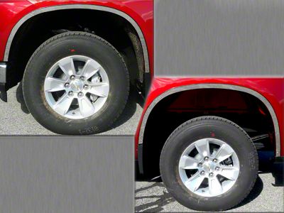 Wheel Well Accent Trim; Stainless Steel (19-24 Silverado 1500)