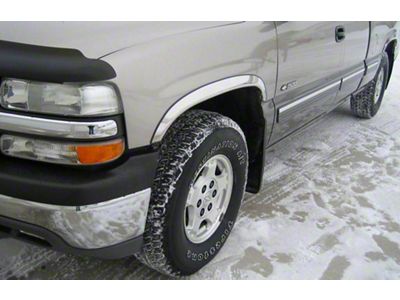 Wheel Well Fender Trim Molding; Stainless Steel (99-06 Silverado 1500 Fleetside)