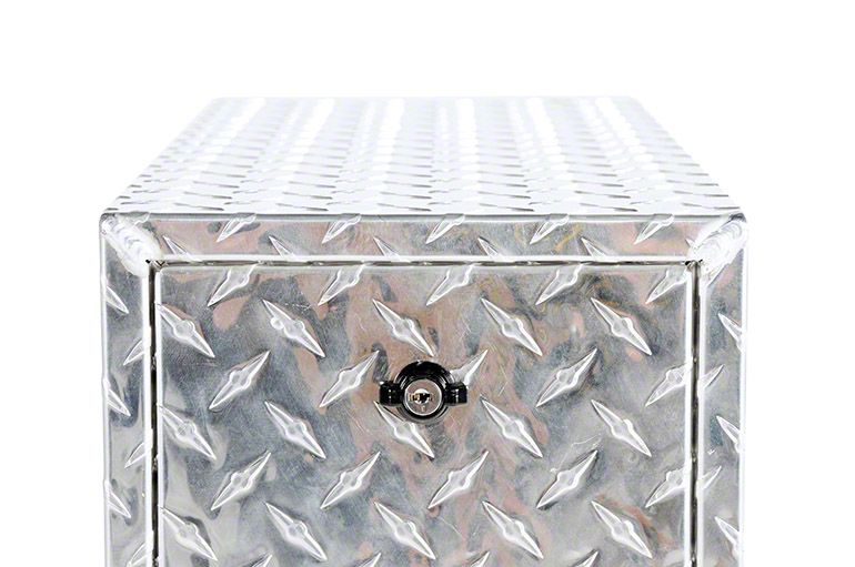 Silverado 1500 Wheel Well Toolbox with Drawers; Aluminum