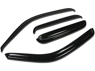 Window Visors; Dark Smoke; Front and Rear (99-06 Silverado 1500 Extended Cab)