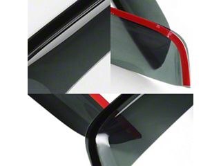 OEM Window Visors Rain Sun Guard Vent 99-06 Chevy Silverado Sierra Extended Cab - Foto 5