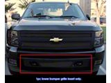 Wire Mesh Lower Grille Overlay; Black (07-13 Silverado 1500)
