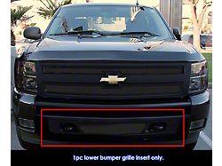Wire Mesh Lower Grille Overlay; Black (07-13 Silverado 1500)