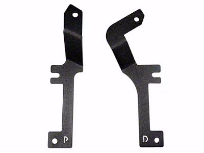 Go Rhino XE Hood Light Mount; Textured Black (22-25 Silverado 1500)