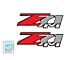 Z71 4x4 Decal; Red/Black/Gray (07-13 Silverado 1500)