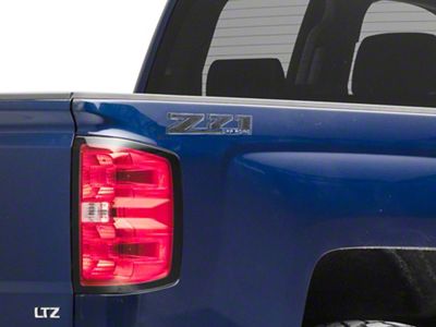 Z71 Off Road Decal; Blackout (14-17 Silverado 1500)