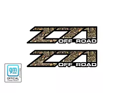 Z71 Off Road Decal; Camo Realtree Max4 (99-06 Silverado 1500)
